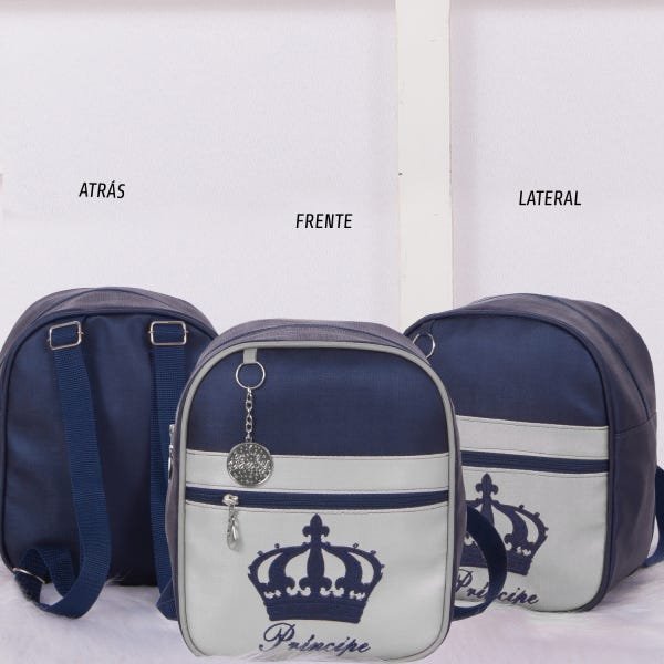 Bolsa Mochila Criança Infantil 1 peça Personagens Coleções: PRINCIPE BRANCO - 3