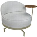 Ver imagem 1 de Poltrona Giratoria Glamour 704 Organica Linho Boucle 3302 Ezz 3302