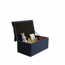 Ver imagem 3 de Puff Baú Opala Decorativo Organizador Quarto Infantil:azul Marinho