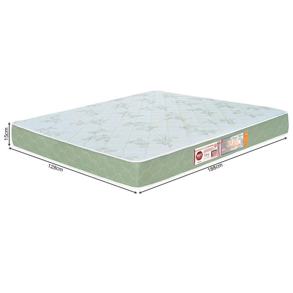 Colchão Viúva Castor Box Espuma D33 Sleep Max 128x188x18 Verde - 5