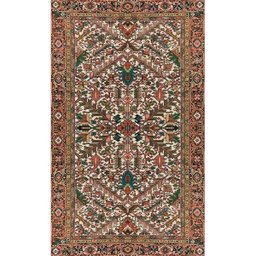 Capacho Classic Persa Antiderrapante 45 X 75cm Vermelho Casa Dona - 4