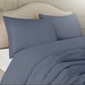 Capa Edredom King 400 Fios Microfibra Luxo Duvet e 2 Fronha: Cor Azul Navy - 4