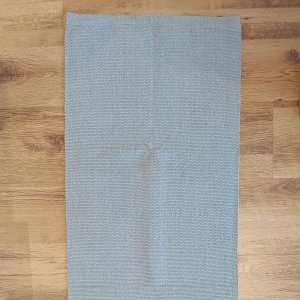 Tapete Passadeira Algodão Cru Slim Cinza Quarto 50x150