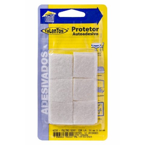 KIT COM 2 FELTRO DE LÃ QUADRADO