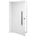 Ver imagem 1 de Porta Pivotante Alumínio Branco Lambril c/Puxador 100cm Maxx - 230x100 - Esquerda