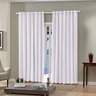Cortina de Blackout e Voil 2,60M x 1,70M Pratika Lisa Bella Janela - Branco - 1