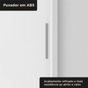 Ver mais imagens de Guarda-Roupa 100% MDF 2 Portas de Correr 2 Gavetas 131x213x55cm Branco