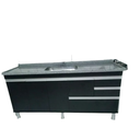 Ver imagem 2 de Gabinete para Pia de Cozinha 1,70m Michelangelo Preto Fosco 100% Mdf 15mm