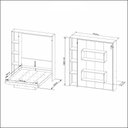 Ver imagem 3 de Cama Articulada Casal para Colchão 138 x 188cm Multimóveis VCR35034 Branco
