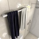 Ver imagem 3 de Porta Toalhas Para Banho Master Branco 60cm