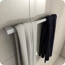 Ver imagem 1 de Porta Toalhas Para Banho Master Branco 60cm