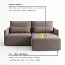 Ver mais imagens de Sofá Cama Reclinável sem Caixa 260cm Tóquio