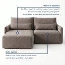 Ver imagem 6 de Sofá Cama Reclinável sem Caixa 260cm Tóquio
