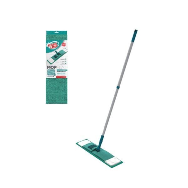 Refil + Rodo Para Limpeza Mop Flat Microfibra Mop7657-rmop7657 - Flash Limp - 1