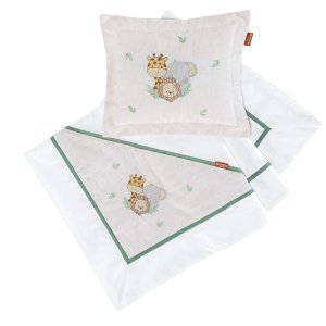 Manta Bebê com Almofada Bordada Safari 2 Pçs-batistela Baby