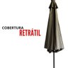 Guarda Sol Ombrelone Suspenso Aluminio 2,7m Azul C/ Led IWOBCAL270AZ Importway - 3