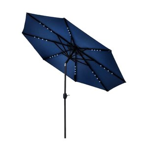 Guarda Sol Ombrelone Suspenso Aluminio 2,7m Azul C/ Led IWOBCAL270AZ Importway