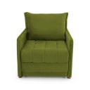 Ver imagem 4 de Poltrona Cama Reclinável Retrátil Viena Veludo Verde Musgo - Loja Sheep
