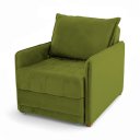 Ver imagem 3 de Poltrona Cama Reclinável Retrátil Viena Veludo Verde Musgo - Loja Sheep
