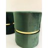 Kit 2 Puff Verde com Cinta Dourada - 2