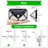 Luminária Solar Sensor de Presença Movimento Led 3 Funçoes Lâmpada Parede Iluminação Prova d' - 7