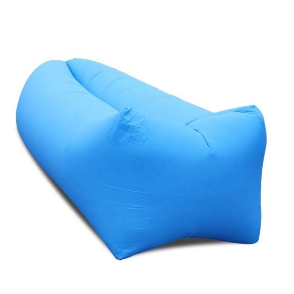 Saco de Dormir Sofá Inflavel Puff Preguiçoso Camping Colchonete Magico Portátil Trilha Passeios - 3