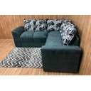 Ver imagem 3 de Sofá Canto Cinza com Floral 606/37 Belo Invertido