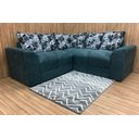 Ver imagem 1 de Sofá Canto Cinza com Floral 606/37 Belo Invertido