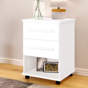 Mesa de Cabeceira Box Branco