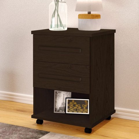 Mesa de Cabeceira Box Noce