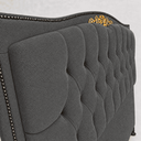 Ver imagem 3 de Cabeceira Cama Solteiro Greta 90cm Estofada Bouclê Design Clássico