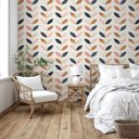 Ver imagem 2 de Papel de Parede Floral Colorido Lavável Auto Adesivo