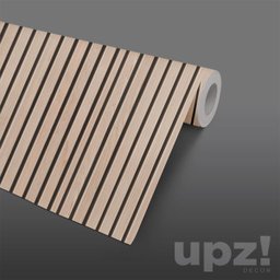 Papel De Parede Madeira Ripada Freijó - 3 Metros - 3