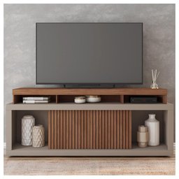 Bancada Rack Para TV até 70 Polegadas Sun Marrom Caemmun - 6
