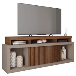 Bancada Rack Para TV até 70 Polegadas Sun Marrom Caemmun - 2