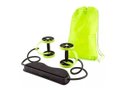 Ver imagem 1 de Kit Musculação Exercícios Elástico + Roda Treino Completo - Verde