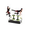 Ver imagem 2 de Kit Musculação Exercícios Elástico + Roda Treino Completo - Azul claro