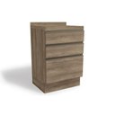 Ver imagem 1 de Gabinete de Cozinha Modulado Maxxi G743 3 Gavetas c/ Tampo Nogal - Kappesberg