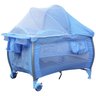 Berço Cercado Nanna Burigotto Blue Check com Capota + Trocador + Mosquiteiro + Regulagem - 4