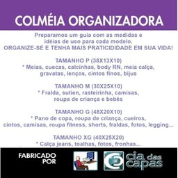 Colmeia Para Gavetas Em Pvc Cristal (6 peças) P, M e G - 7