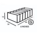 Ver imagem 6 de Colmeia Para Gavetas Em Pvc Cristal (6 peças) P, M e G