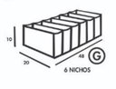 Ver imagem 6 de Colmeia Para Gavetas Em Pvc Cristal (6 peças) P, M e G