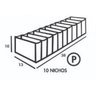 Colmeia Para Gavetas Em Pvc Cristal (6 peças) P, M e G - 4