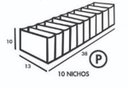 Ver imagem 4 de Colmeia Para Gavetas Em Pvc Cristal (6 peças) P, M e G