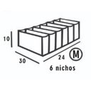 Ver imagem 5 de Colmeia Para Gavetas Em Pvc Cristal (6 peças) P, M e G