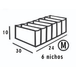Colmeia Para Gavetas Em Pvc Cristal (6 peças) P, M e G - 5