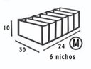 Ver imagem 5 de Colmeia Para Gavetas Em Pvc Cristal (6 peças) P, M e G