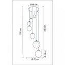 Ver imagem 3 de Pendente 8 Lâmpadas Esphera Madelustre