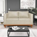 Ver imagem 2 de Kit Sofá 3 Lugares e 2 Poltronas Europa 180 cm Estilo Conforto e Elegância Suede Bege - Amarena