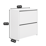 Sapateira com 2 Portas Organizadora para Quarto e Closet - 3